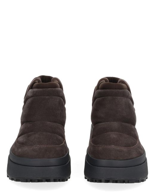 Ash Brown Platform Ankle Boots
