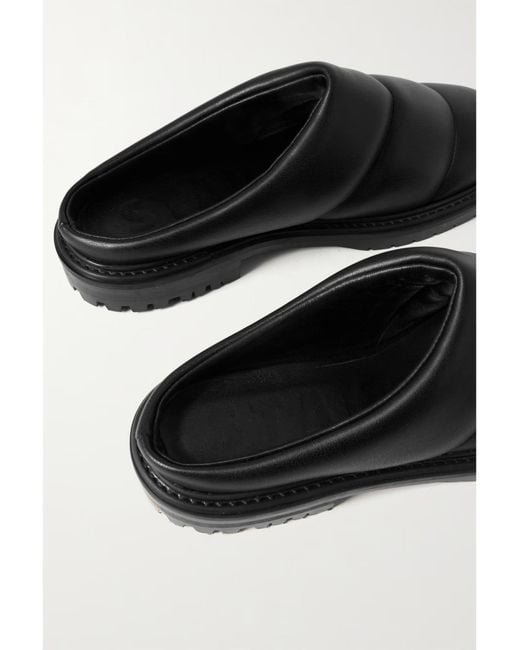 Staud Black Astro Flt Pmp Rtoe Mle Pdded Vegan