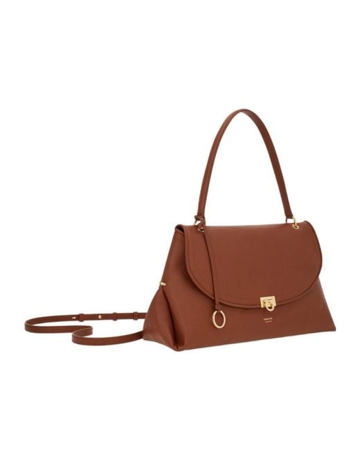 Ferragamo Brown Ferragamo Sofia 2026 Shoulder Bag (L)