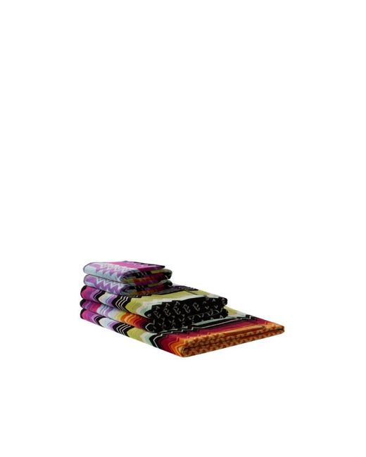 Missoni Black Home Set Of 5 Giacomo Bath Towels for men