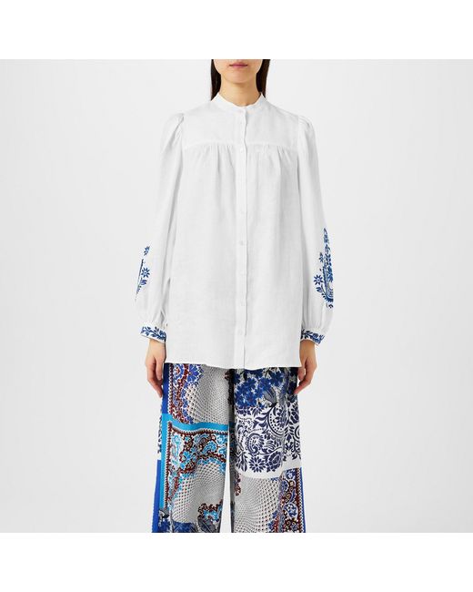 Weekend by Maxmara White Simple Long-Sleeve Shirt