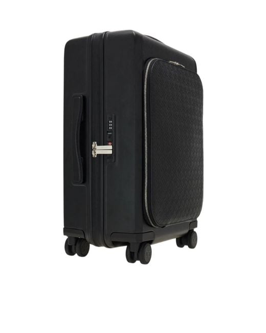 Ferragamo Black Embossed Ferragamo Monogram Hand Luggage for men