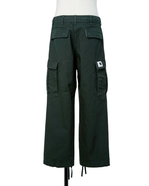 Sacai Green X Carhartt Wip Belted Cargo Pants