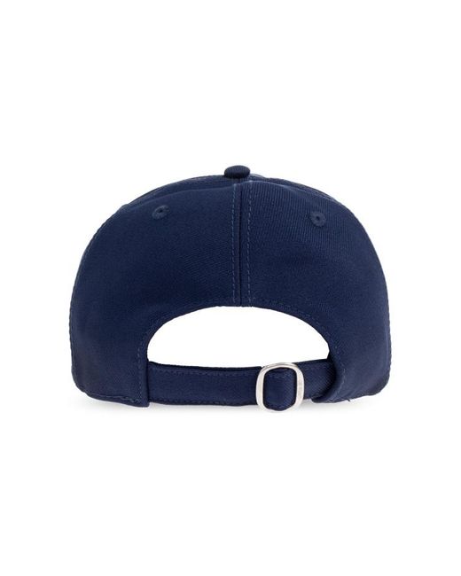 Off-White c/o Virgil Abloh Blue Logo Embroidered Baseball Cap