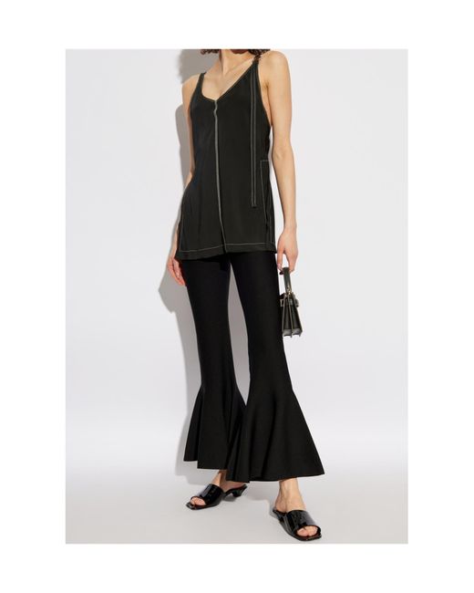 Sportmax Black Sleeveless Tops