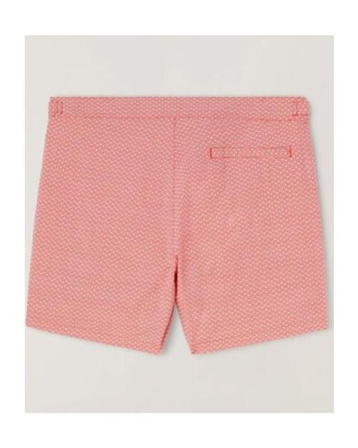 Loro Piana Pink Pattern Swimming Trunks for men