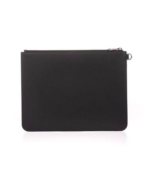 Givenchy Black Split Logo Print Clutch for men