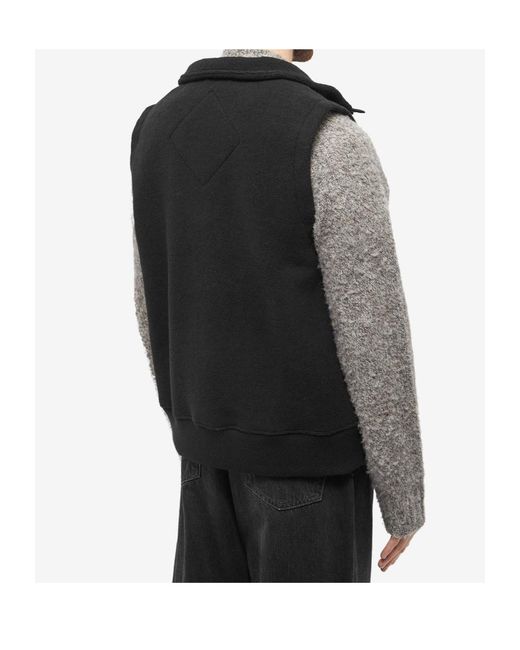Canada Goose Black Mersey Logo Patch Gilet for men