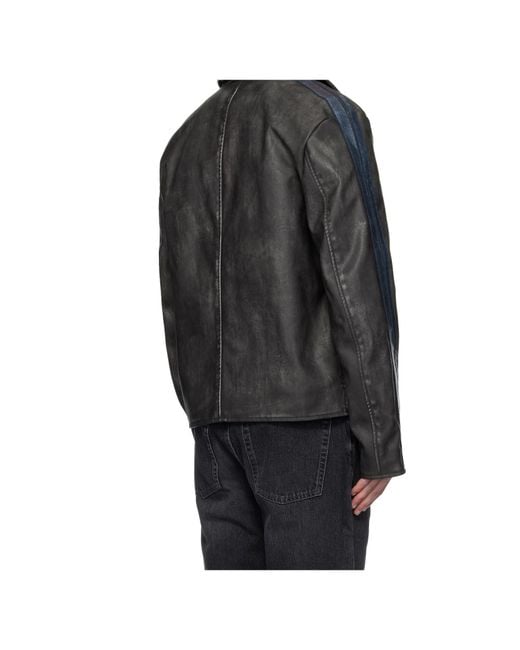 DIESEL Gray J-Hole Zipped Jacket for men