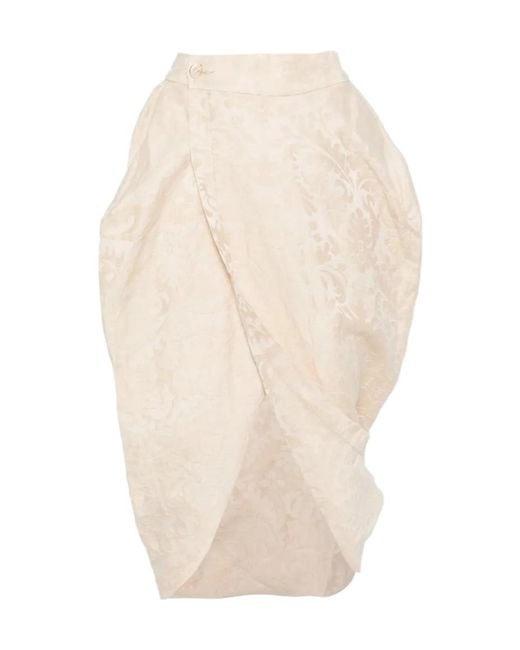 Uma Wang White Cross Skirt