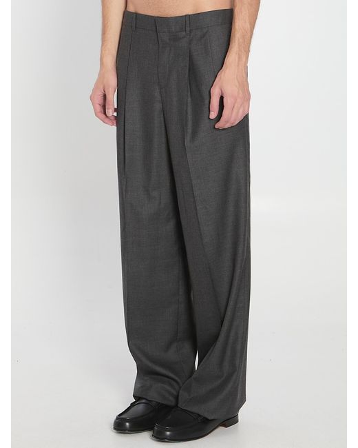 Céline Gray Pleated Trousers for men