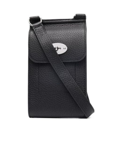 Mulberry Black Small Anthony Grained-Leather Crossbody Bag