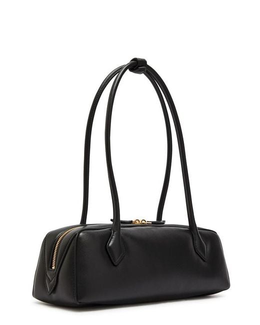 Alaïa Black Le Teckel Medium Grained Leather Shoulder Bag