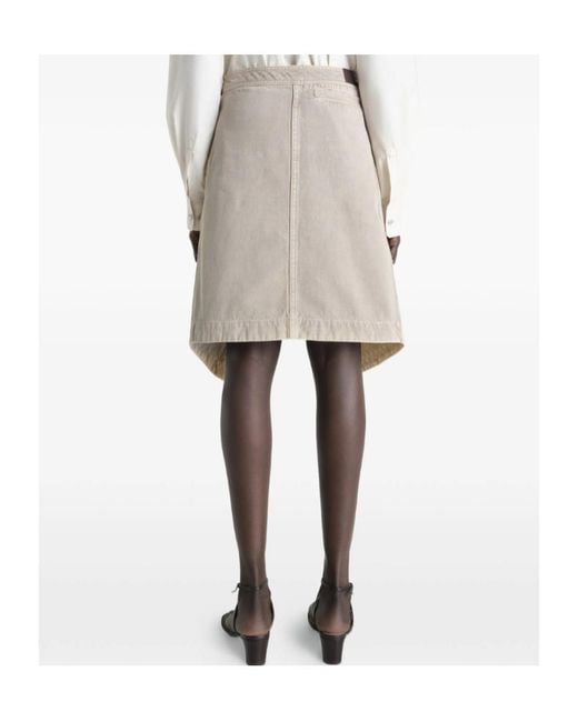 Lemaire White Asymmetric Skirt
