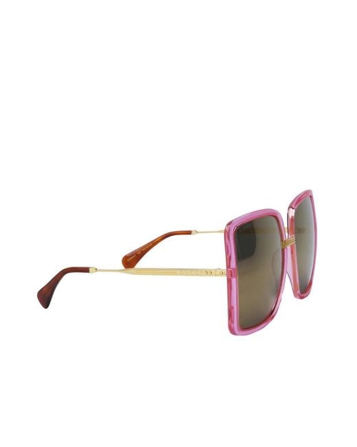 Gucci Multicolor Oversized-Frame Two-Tone Sunglasses