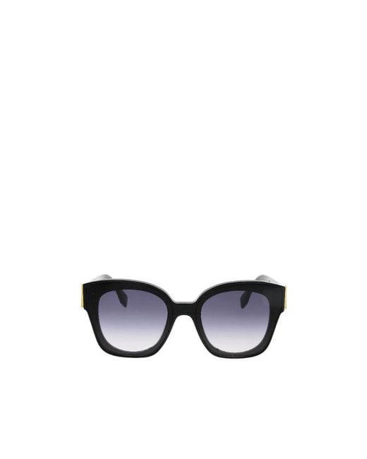 Fendi White Eyewear Square Frame Sunglasses
