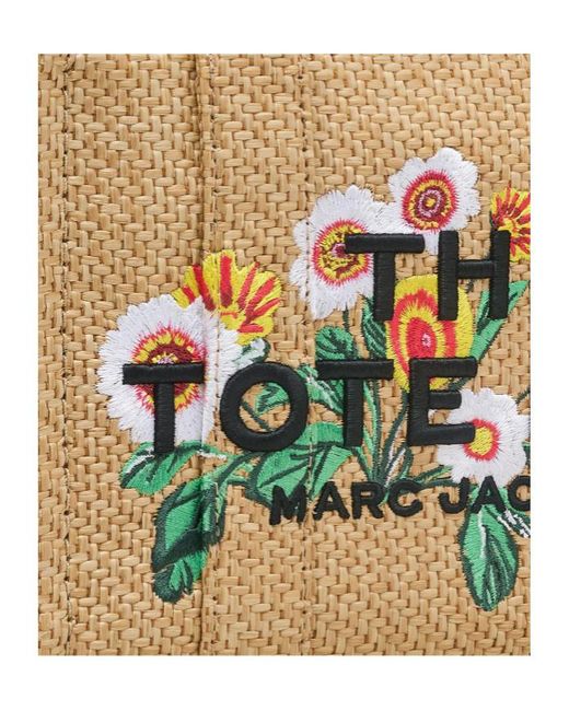 Marc Jacobs Red The Daisy Woven Small Tote Bag