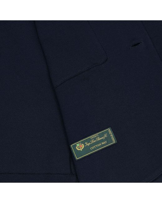 Harris Wharf London Blue 2B. Blazer Diagonal Crafted With Loro Piana Fabric for men