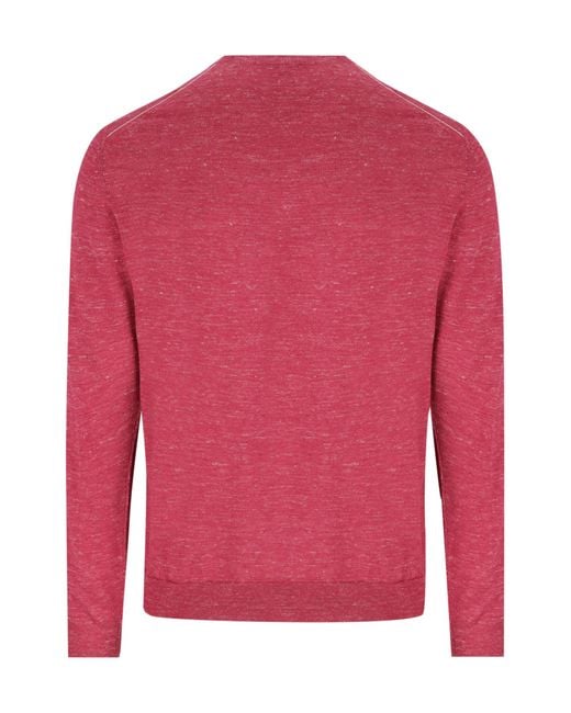 Zegna Red Crew-Neck Sweater for men