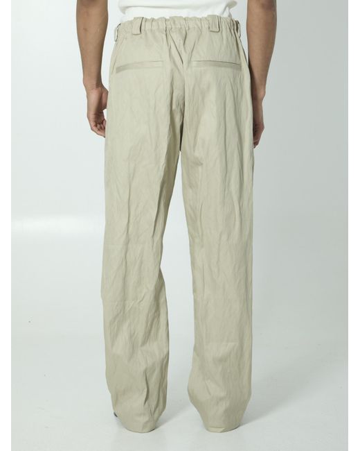 Willy Chavarria Green Toluca Wide-Leg Pants for men