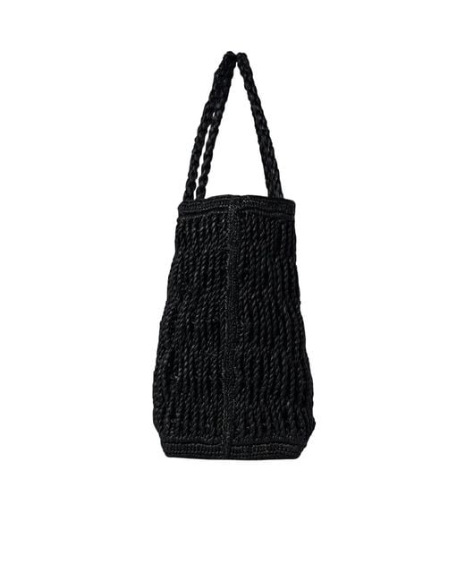 The Row Black Georgica Tote Bag