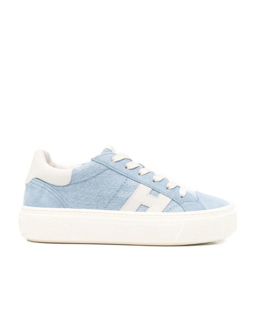 Hogan Blue H705 Lace-Up Sneakers