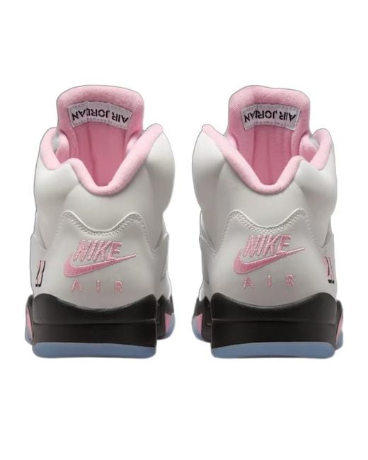 Nike Gray Air Jordan 5 Retro Lace-Up Sneakers for men
