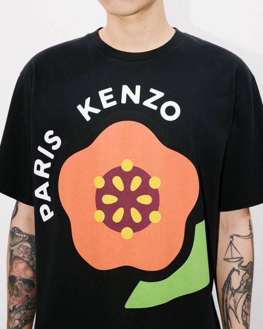 KENZO Black Pop Jersey T-Shirt for men