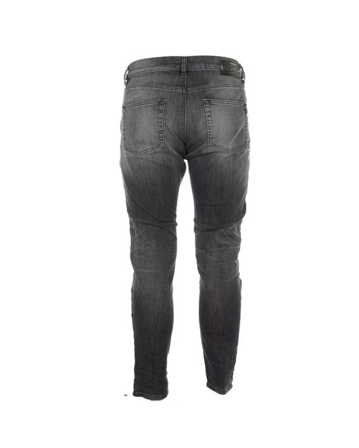 DIESEL Gray Slim Distressed Jeans for men