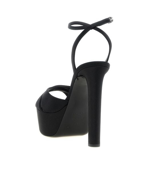 Le Silla Black Odette Platform Heeled Sandals