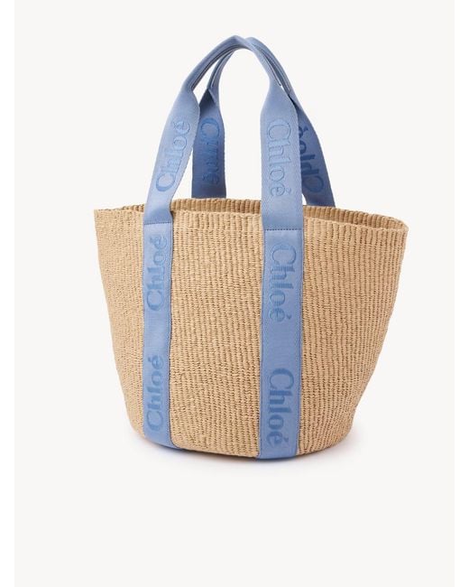 Chloé Blue Large Woody Basket