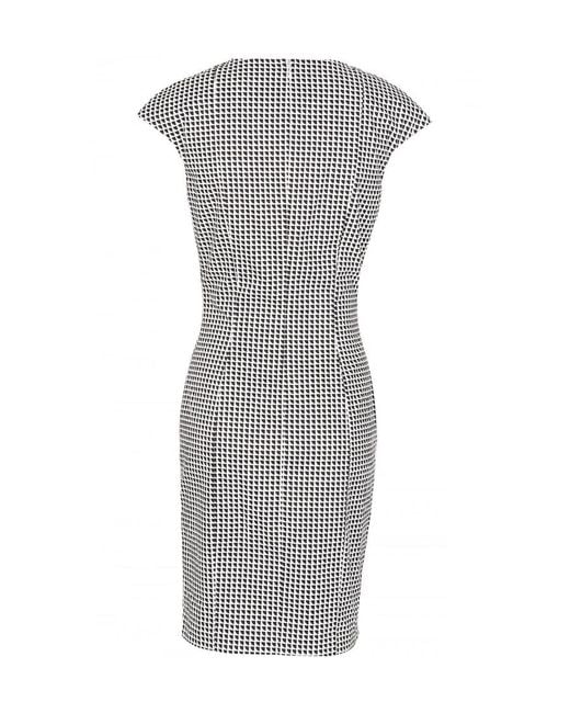 Armani Jeans Gray Printed Slim Dress
