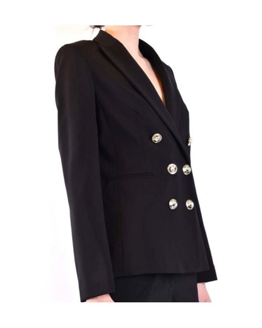 Pinko Black Double-Breasted Suit Jacket