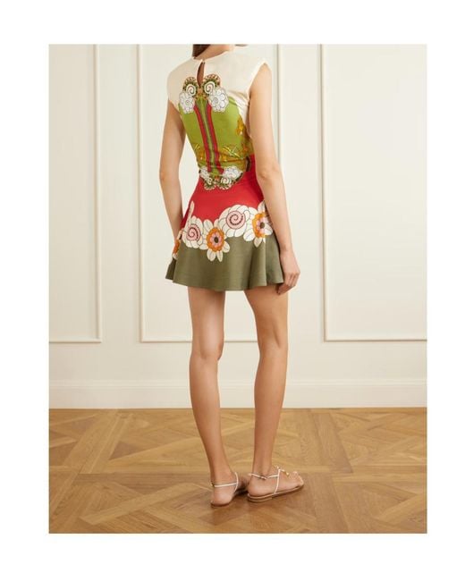 LaDoubleJ Green Lela Placée Mini Dress