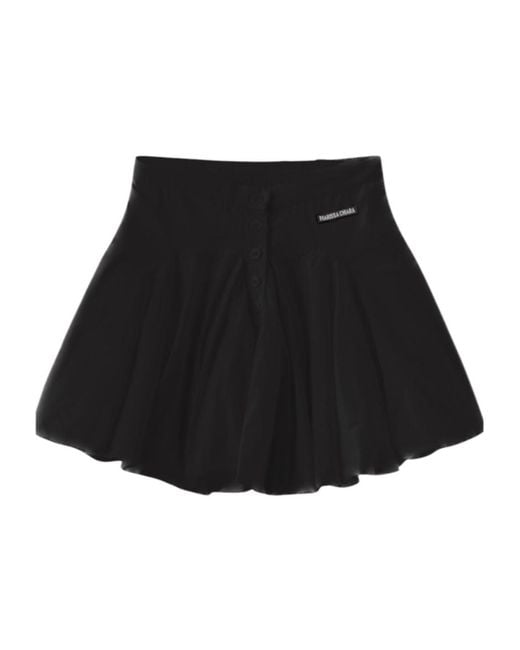 Marissa Chiara Black Button Skirt