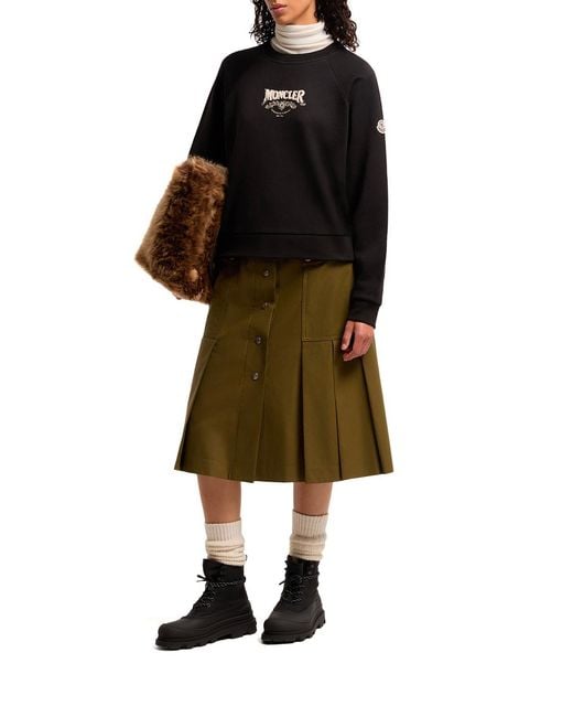 Moncler Black Long-Sleeve Sweatshirt