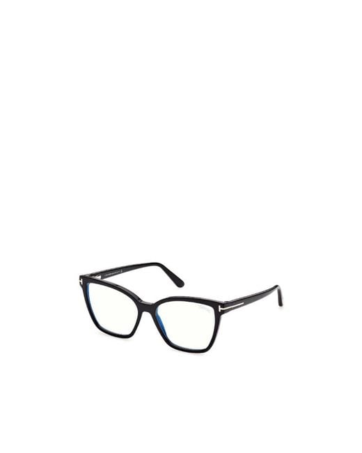 Tom Ford White Geometric Frame Flat Mirror for men