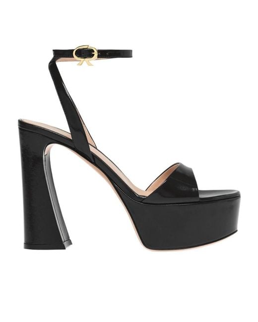 Gianvito Rossi Black Nancy Heeled Sandals