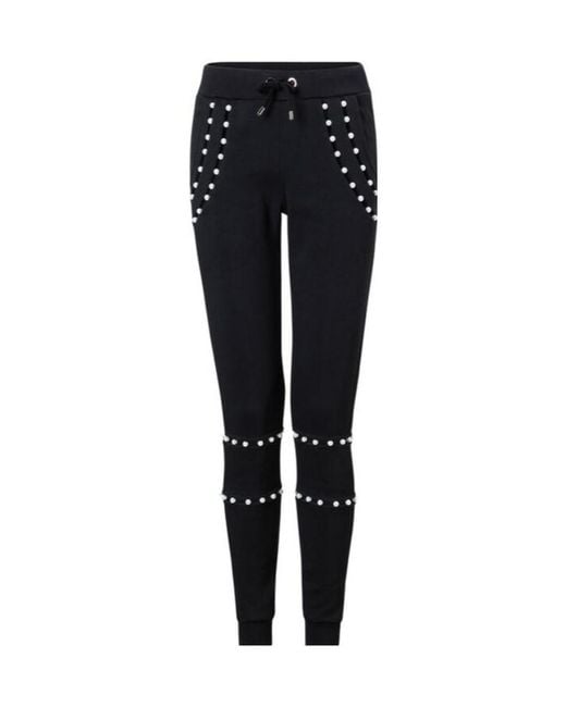 Philipp Plein Black Logo Details Sweatpants