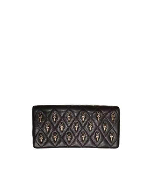 Chrome Hearts Black Quilted Logo Wallet for men