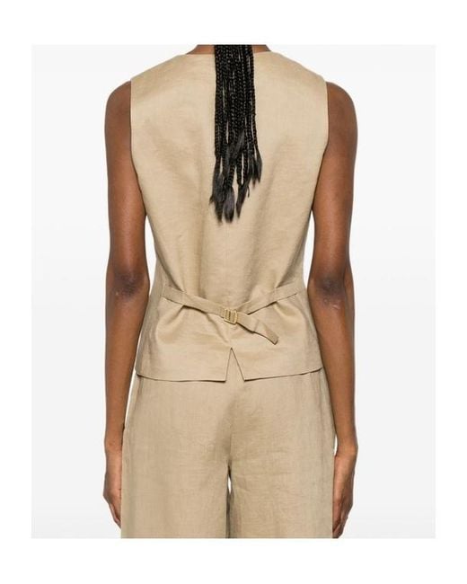 Max Mara Natural Studio Carnet V-Neck Gilet