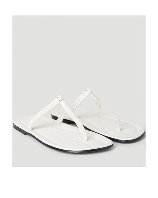 Totême  White Logo Flip-Flops