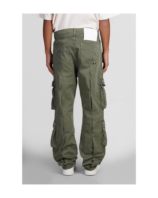Barrow Green Logo Patch Cargo Jeans for men