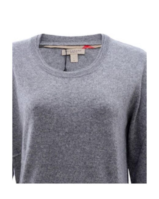 Burberry Blue Round-Neck Sweater