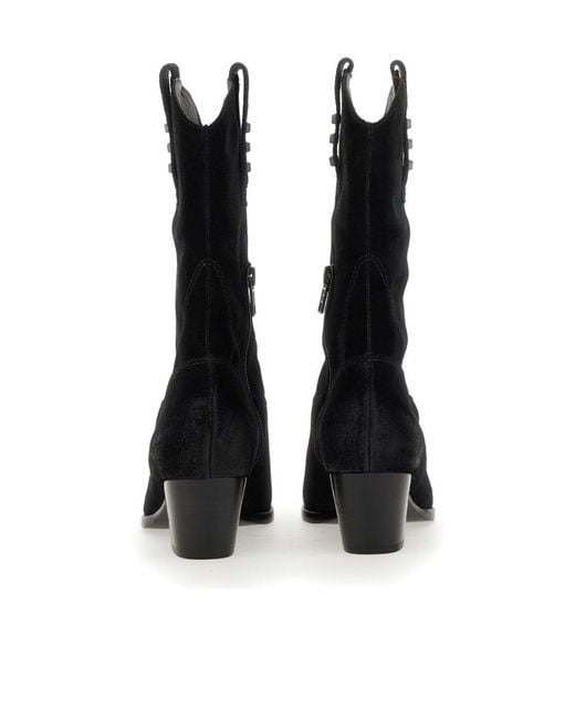 Ash Black Pointy Boots