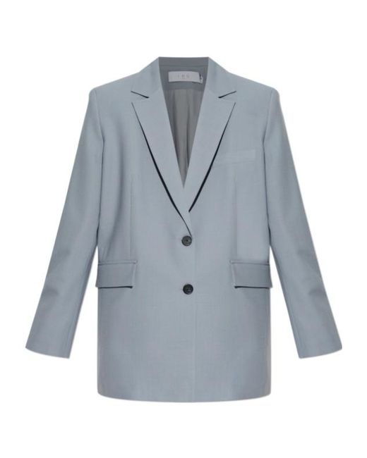 IRO Blue Long-Sleeved Suit Jacket