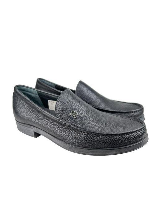Bally Gray Logo Business Casual Shoes for men