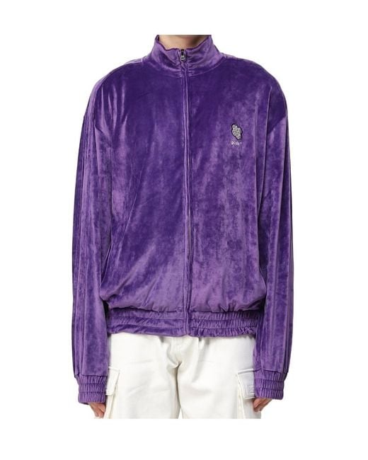 Gcds Purple Logo Jacket for men