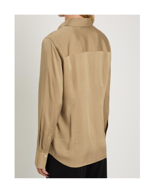 Vince Natural Stretch Silk-Blend Shirt
