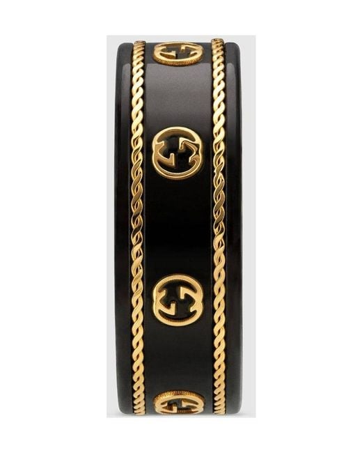 Gucci White Icon Ring With Interlocking G